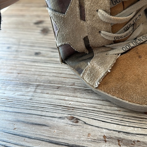 Golden Goose Suede Camo Sneakers Size 39 - Picture 5 of 11